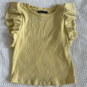 Zara Ruffle Sleeve Top